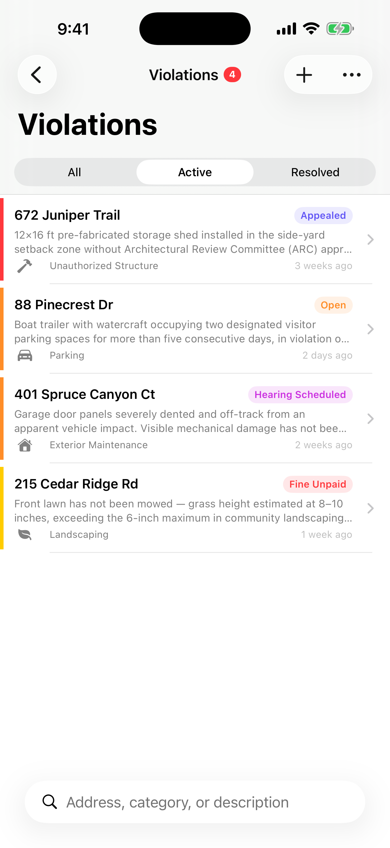 Violation Detail
